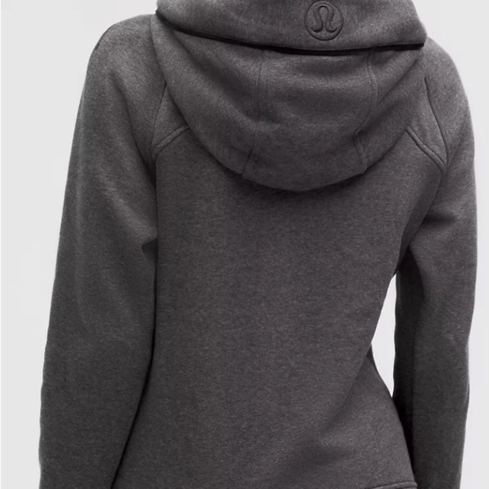 Charcoal Full-Zip Women's Hoodie - Picture 2 of 4
